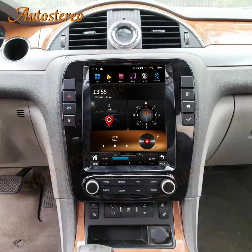 9.7 Android 12 8+256G Car Radio For Buick Enclave 2009-2013 Car Auto Stereo Multimedia Player Head Unit GPS Navigation Recorder