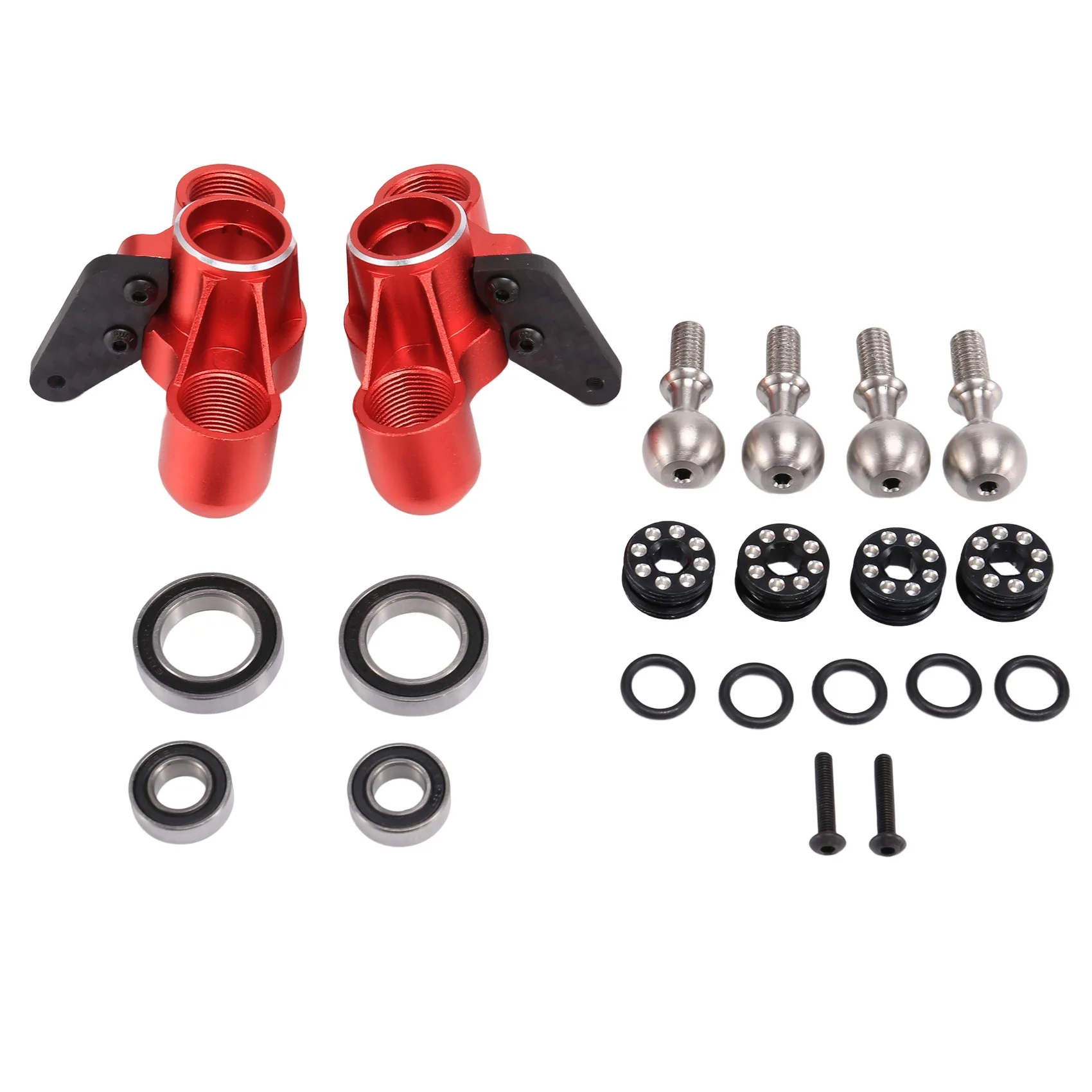 Metal Front Steering Block with Bearing for 1/8 Arrma V5 KRATON Notorious Outcast 6S RC Car Upgrades Parts Accessories,2