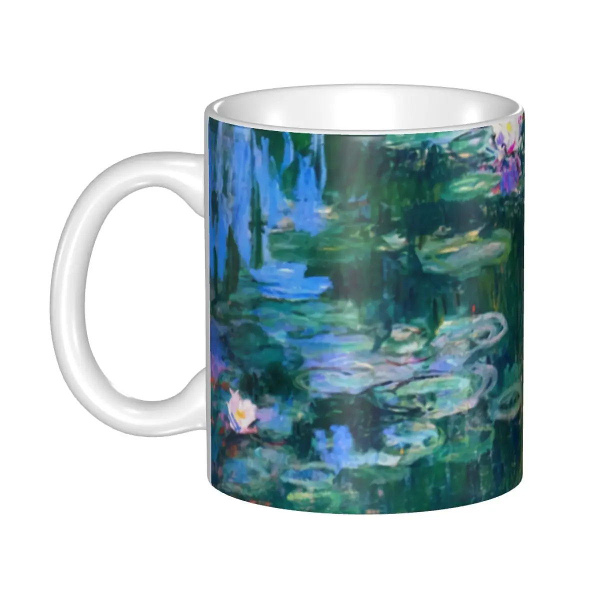 

Water Lilies Monet Coffee Mug DIY Customized Streetwear Ceramic Mug Creative Present Outdoor Work Camping Cups And Mugs