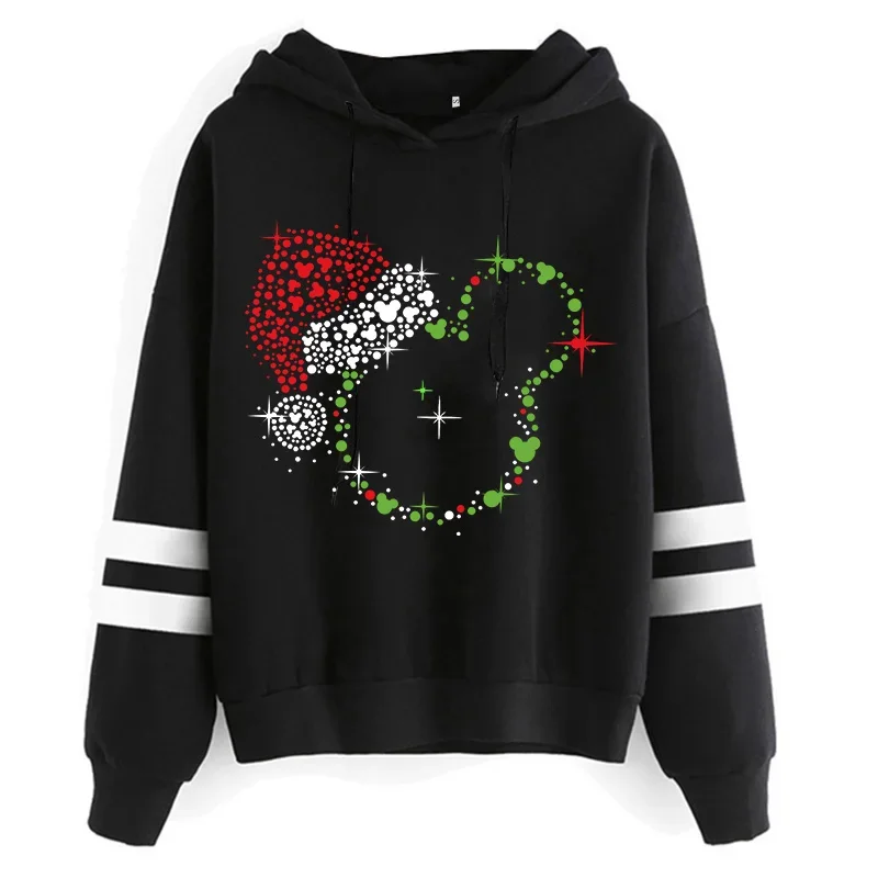 Sweatshirt Hoodie kartun Anime, atasan Hoodie Mickey Minnie Mouse Disney, Sweatshirt baru Y2k