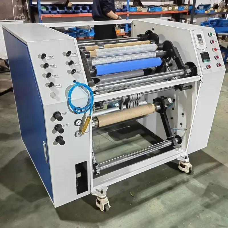 Semi-automatic High Speed PVC /PE Stretch Film Slitter Making Machine 500mm Width Stretch Film Rewinding Machine