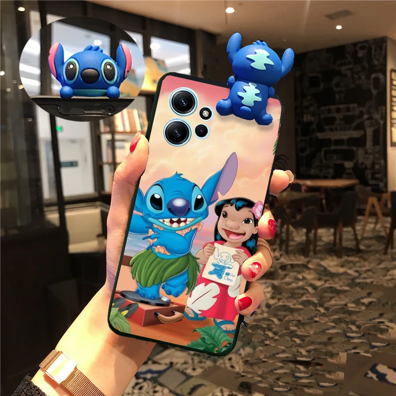 جراب كرتوني بغرزة لطيفة لـ Redmi Note ، غطاء TPU ، Xiaomi Mi 11 Lite ، 12 ، 10 ، 11 ، 13 Pro ، 9 ، 11S ، 10S ، 9A ، 9T ، 9C ، 10C ، Poco ، X3 ، X5 Pro #4