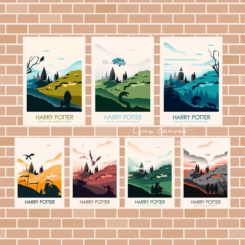Wizard World Poster Film Magische Magische school Kunst schilderij Retro Canvas afdrukken decoratie ornamenten Voor Thuis Kamer decoratie