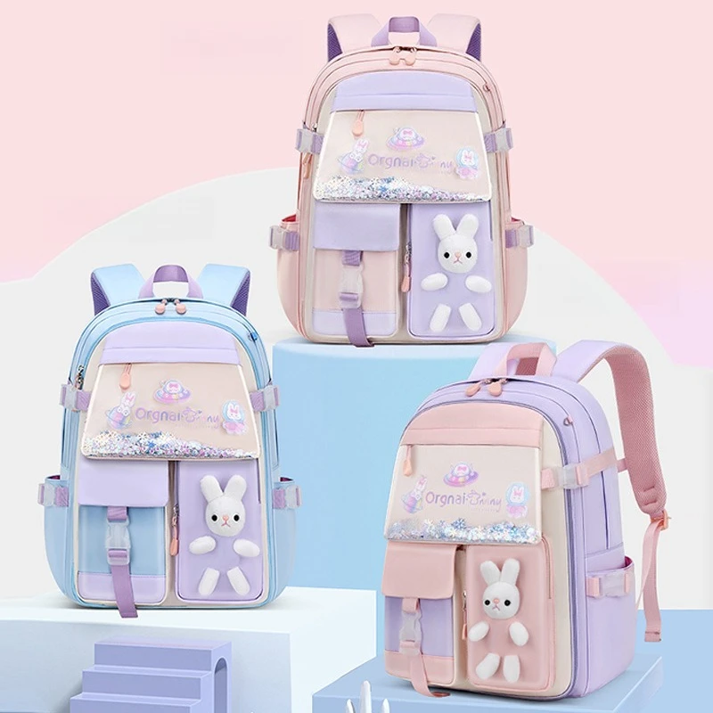 Primary School Girls' Schoolbag Kawaii Lightweight Children's Bag Waterproof Bags Colorful Travel Backpack Mochilas Gifts