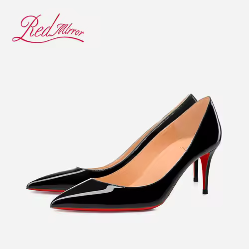 Black Women's elegant high heels Red Shiny Bottoms Luxury Brand Women heels 2025 trend Pointed Toe Sexy Party Pumps shoes Women - Image 16