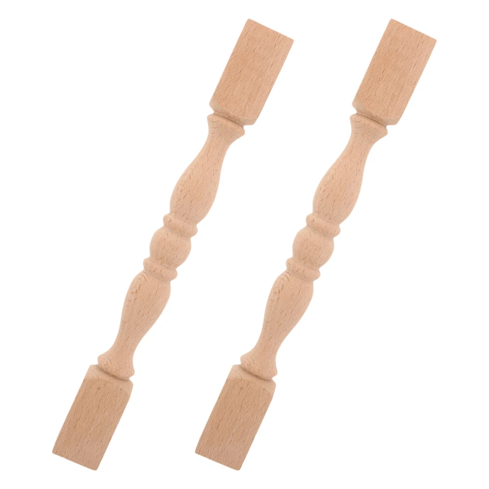 

2pcs Solid Wood Small Pillars Sturdy Wood Baluster Spindles Decorative Staircase Applications Wooden Spindles Construction