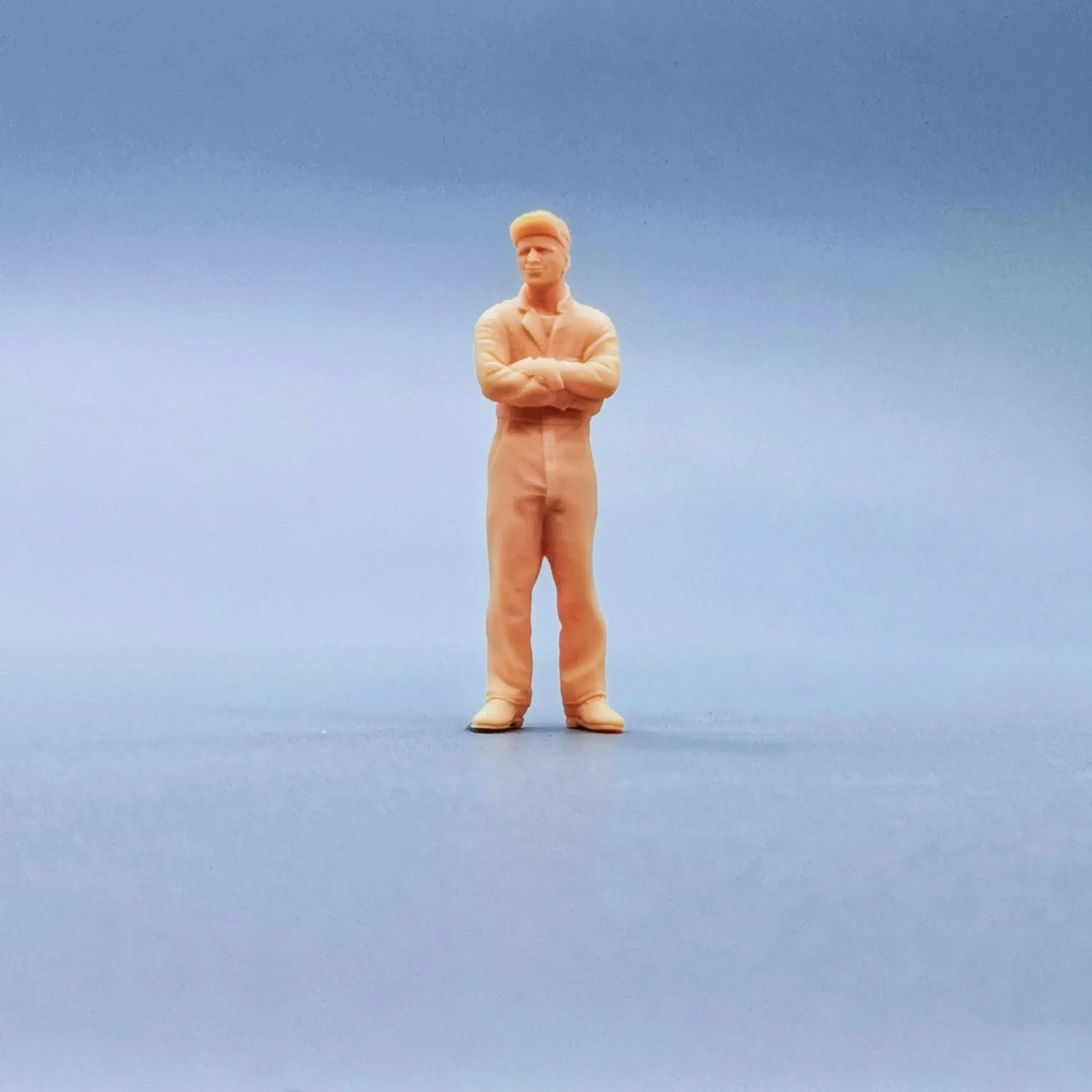 1/64 Figuren Maßstab Modell Harz Dekoration Arbeiter Maler Männlich Ungefärbte Miniaturen Diorama Handbemalt W204
