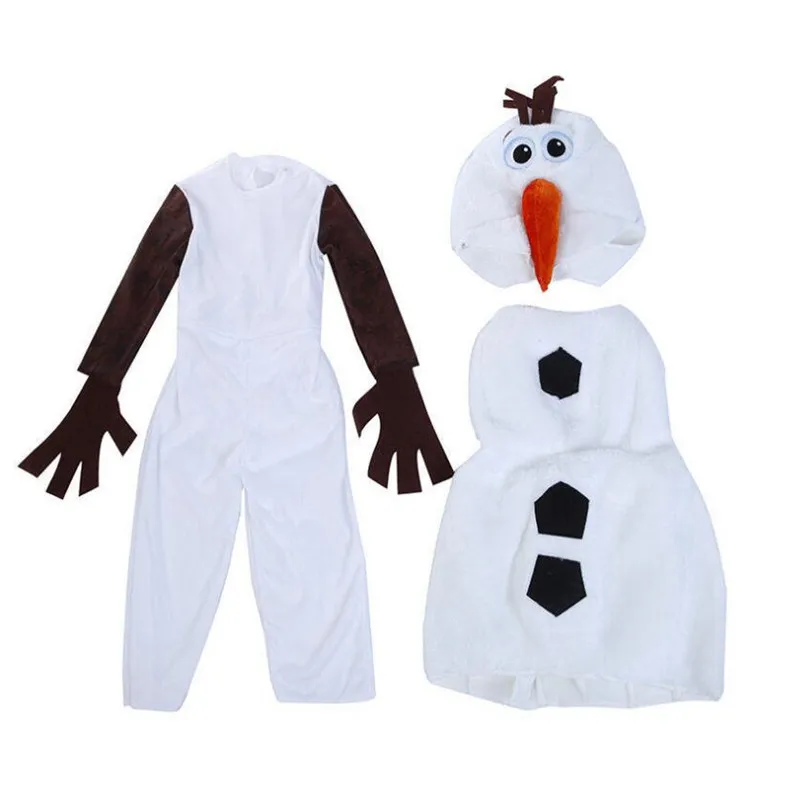 New Year's Olaf Character Costume for Kids Toddler Anime Fantasy Party Outfit Christmas Performance Costume with Hat and Vest view 4