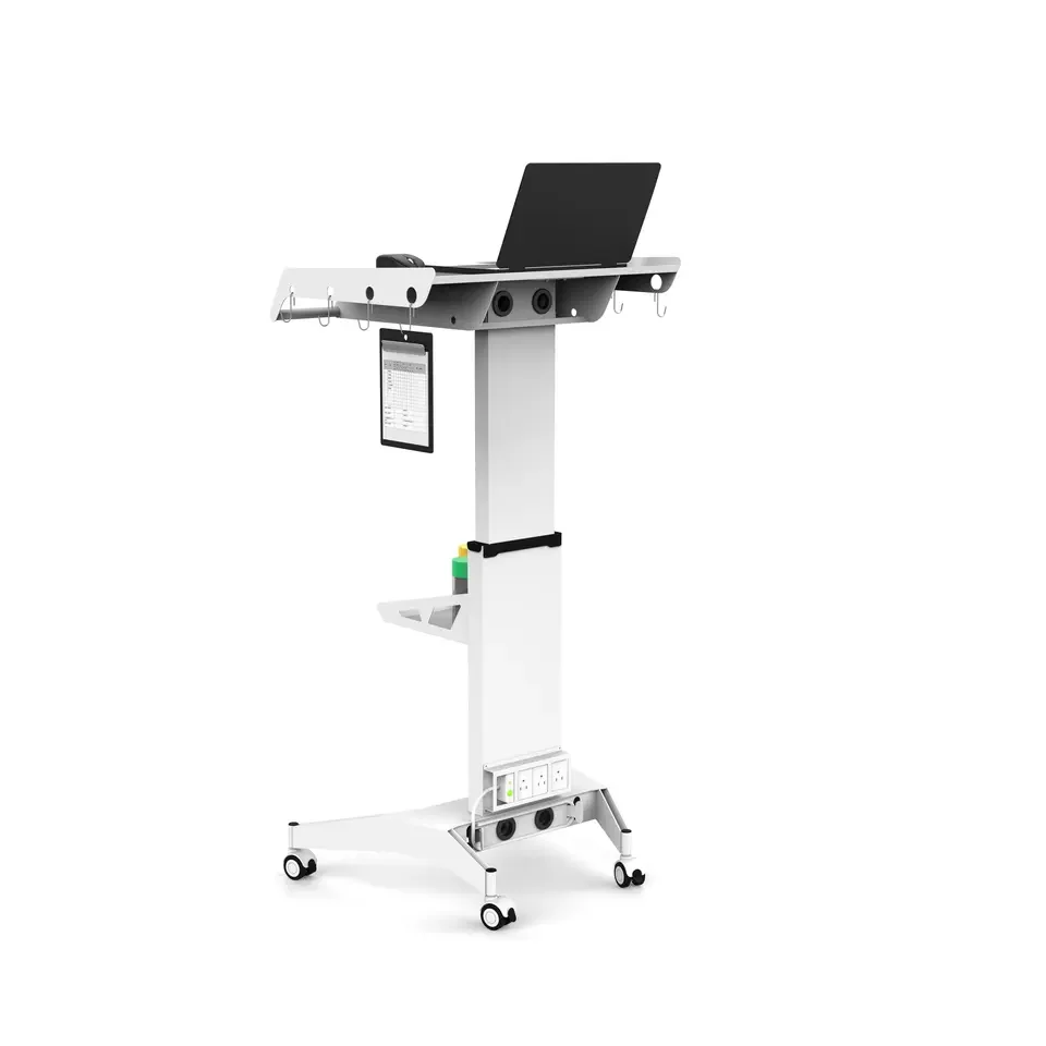 Hospital medical trolley with wheels Oral scanning