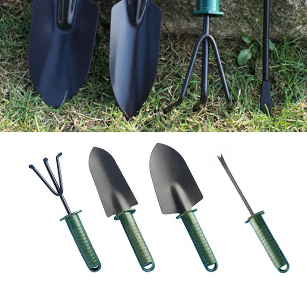 

4Pcs Durable Garden Tools Set Mini Gardening Shovel Rake Trowel for Bonsai Flowers House Plants Easy Handling Garden Tools