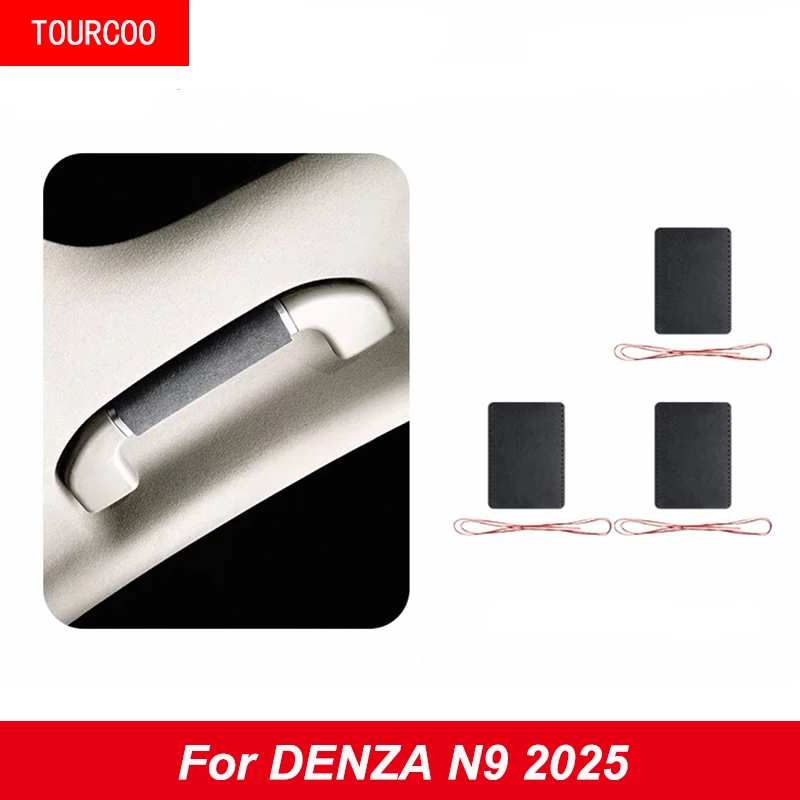 

Для DENZA N9 2025 автомобильный подлокотник на крышу, замшевый защитный чехол, сшитые вручную аксессуары из алькантары