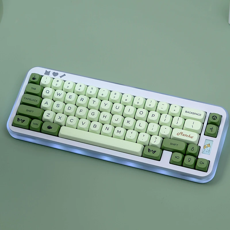 Matcha KOA PBT Keycap Marshmallow Similar MAC MOA Keycaps 141 keys ISO Japanese Korean Russian Key Caps For Mechanical Keyboard