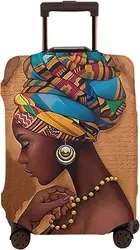 Travel Luggage Cover Black Woman African Woman Luggage Suitcase Protector Baggage Fit