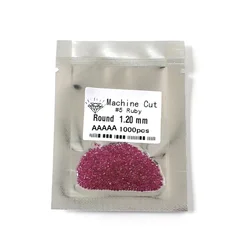 500pcs/bag AAAAA Synthetic Corundum Stone Loose Beads 1-3mm Round Ruby High Temperature Resistance for Make Jewelry Watches