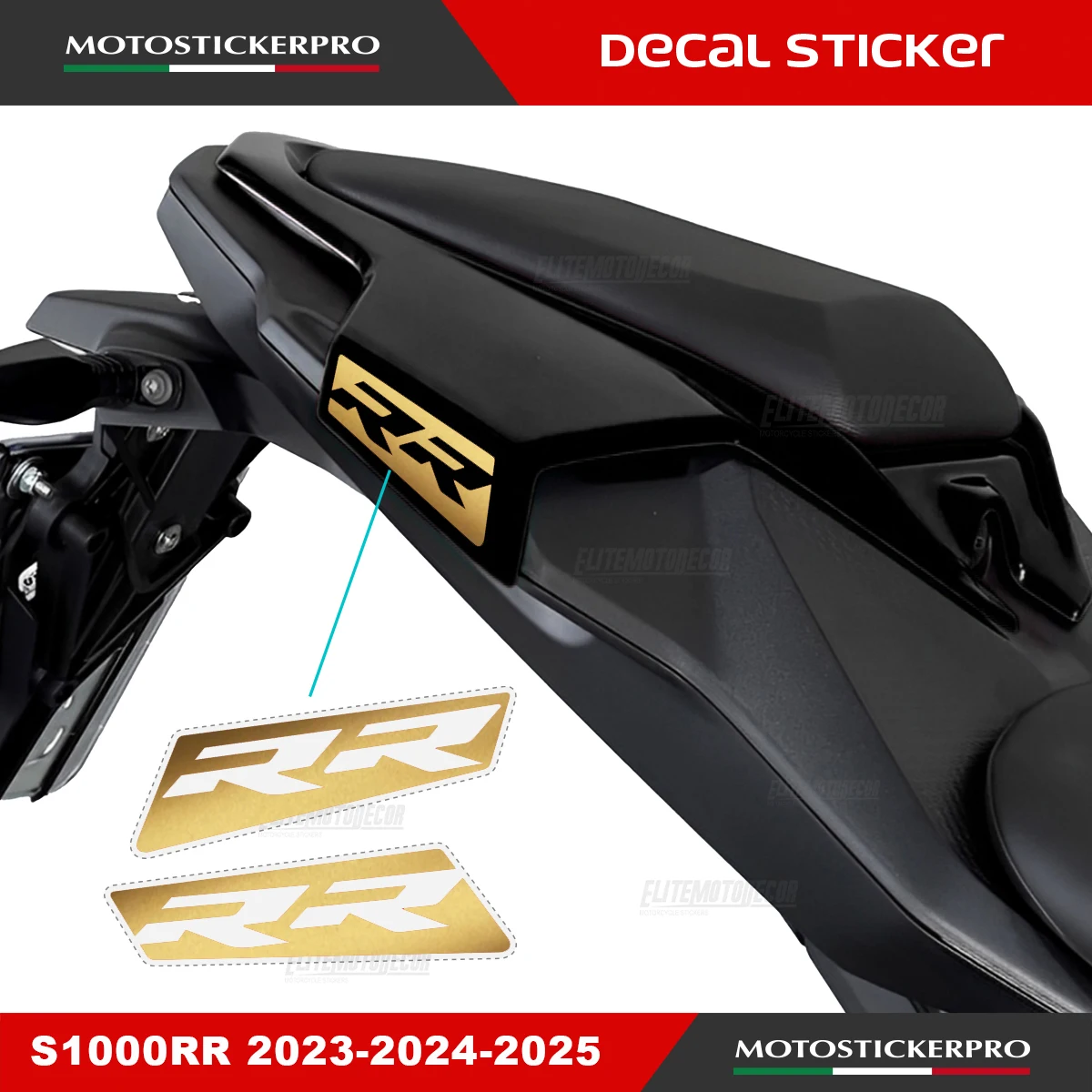 S1000RR 2026 RR Hollow Rear Seat Sticker Rear Hump Tail Sticker For S100ORR2023 2024 2025 Motorcycle Sticker Decal