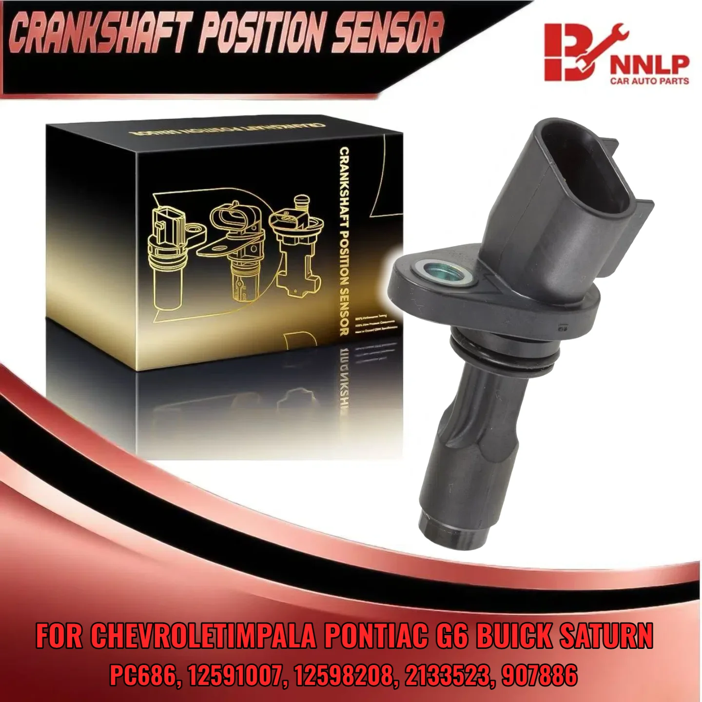 

Датчик положения коленчатого вала двигателя для Chevrolet Impala Buick Saturn Pontiac G6 907886 PC686