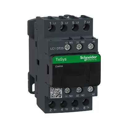 LC1DT25P7 Contactor, TeSys Deca, 4P(4 NO), AC-1, 0 to 440V, 25A, 230VAC 50/60Hz coil