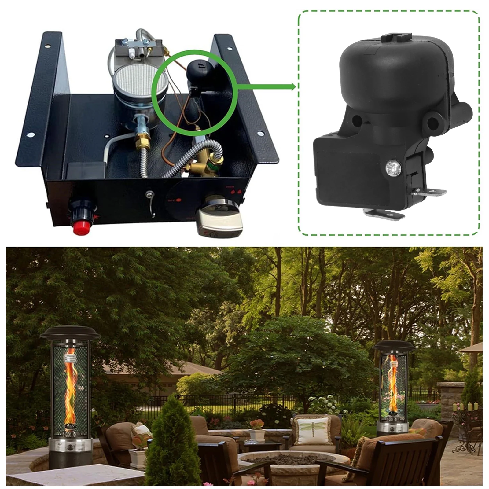 Heating Appliance Switch Patio Heater Switch For Home Heating Voltage Capacity 125V 250V Normally Open Contact Rated Current 16A