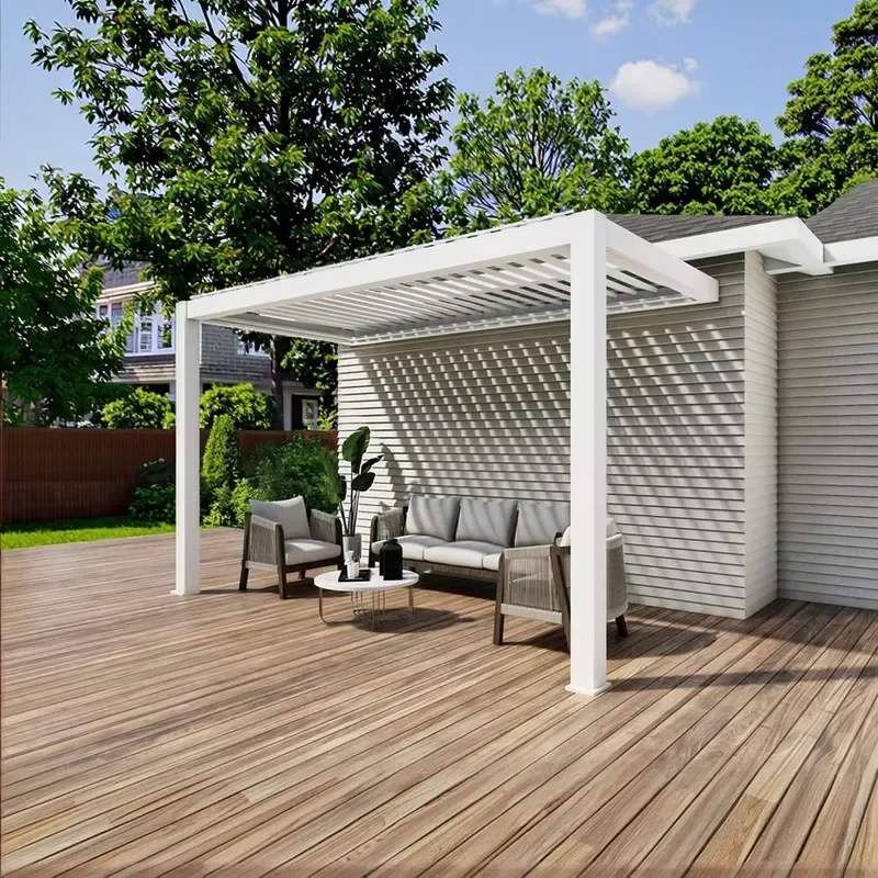Amas Hot Sale Outdoor Sunshade Rainproof Affordable Aluminum Pergola for Outdoor Use