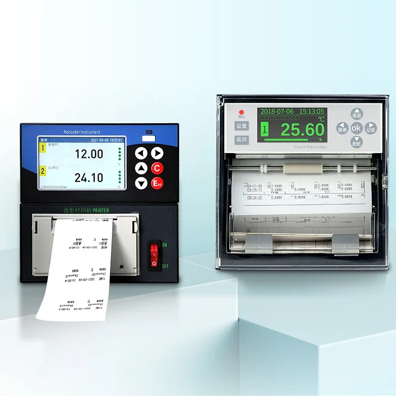 Automatic Manual Printing Data Logger with Micro Printer 6 Channels Analog Input