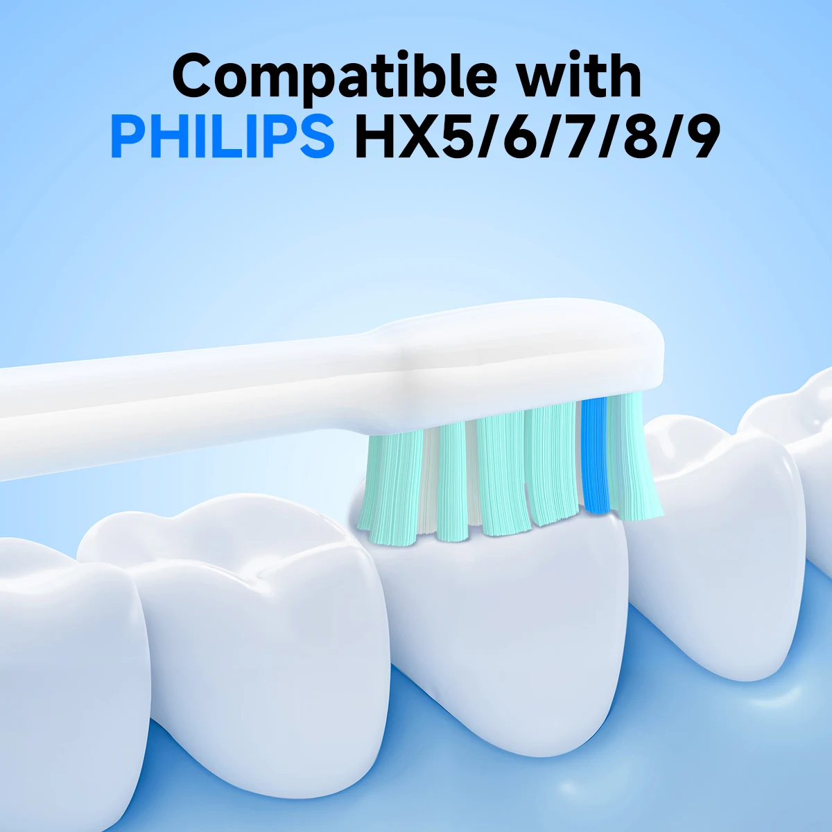 

4 шт./8 шт. насадка для электрической зубной щетки, совместимая с моделями серий Philips Sonicare HX5/HX6/HX7/HX8/HX9