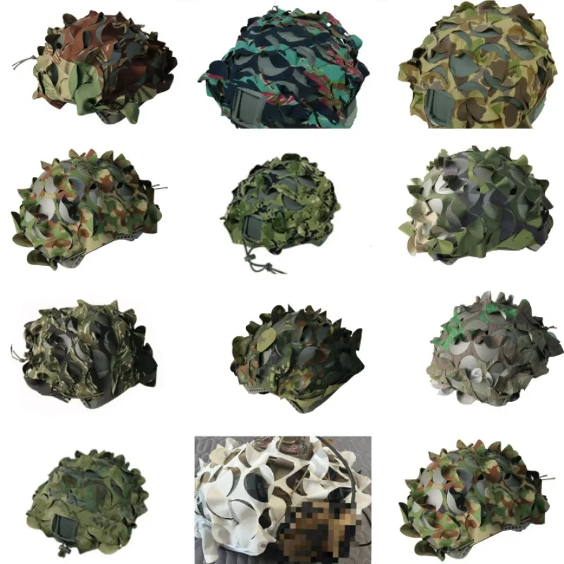 

Hunting Accessories Sports AOR2 A-TACS FG 3D Helmet Cover Stripe Camouflage Cap Cloth Cover for Wargame Tactical Gear FAST