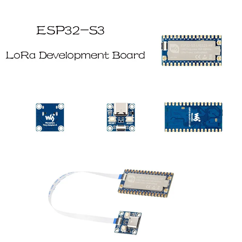 waveshare-esp32-s3-デュアルバンドlora開発ボード：lr1121-rfチップ搭載（サブghz＆24ghz）