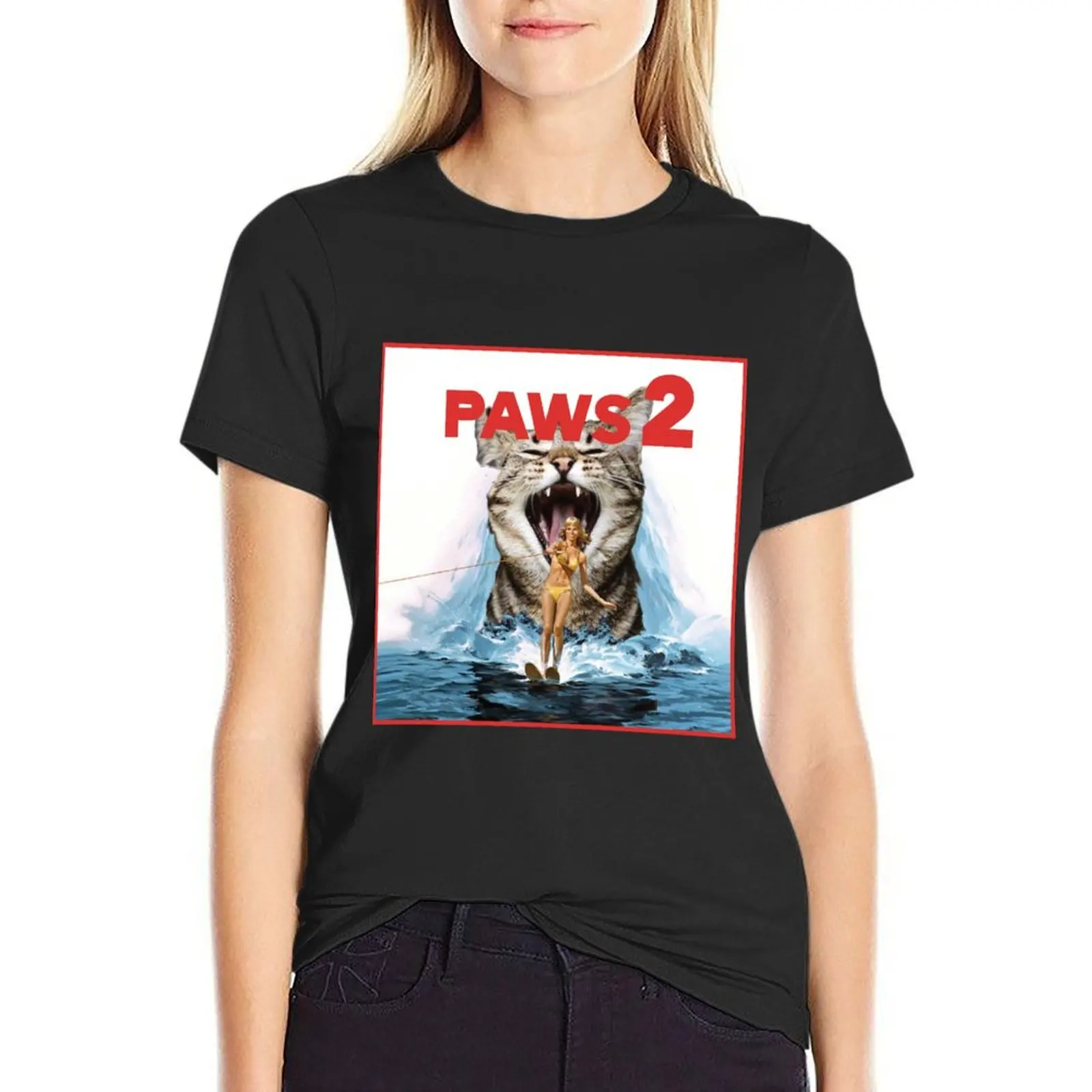 Paws 2 T-Shirt graphics oversized t-shirt dress for Women plus size sexy