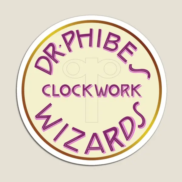 Dr Phibes mechaniczne czarodzieje magnes dzieci śliczny wystrój lodówka dla dzieci zabawka na lodówkę organizator naklejki kolorowy dom