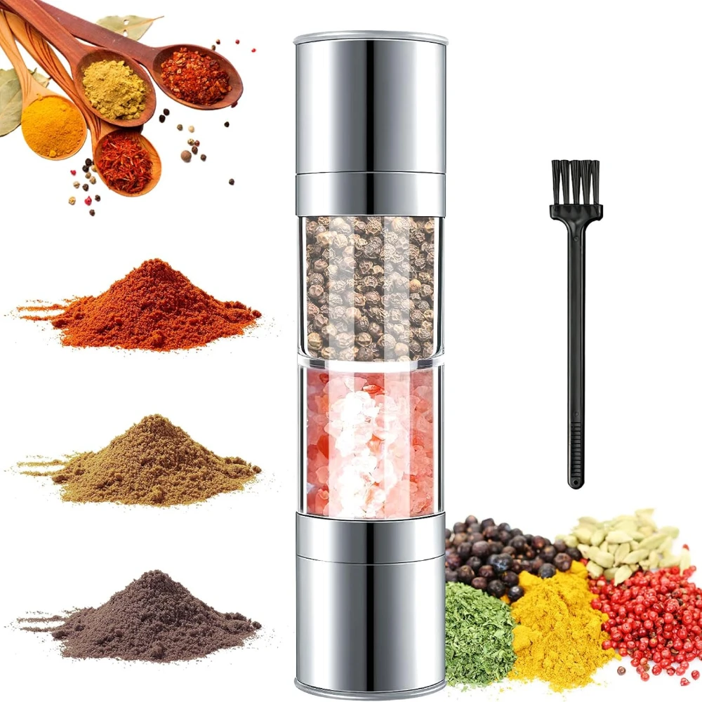 

Travel Spice Jars Set Camping Outdoor Spice Jars with Mill 2-in-1 Mini Salt Shaker ForPortable Spice Shaker for Picnic BBQ