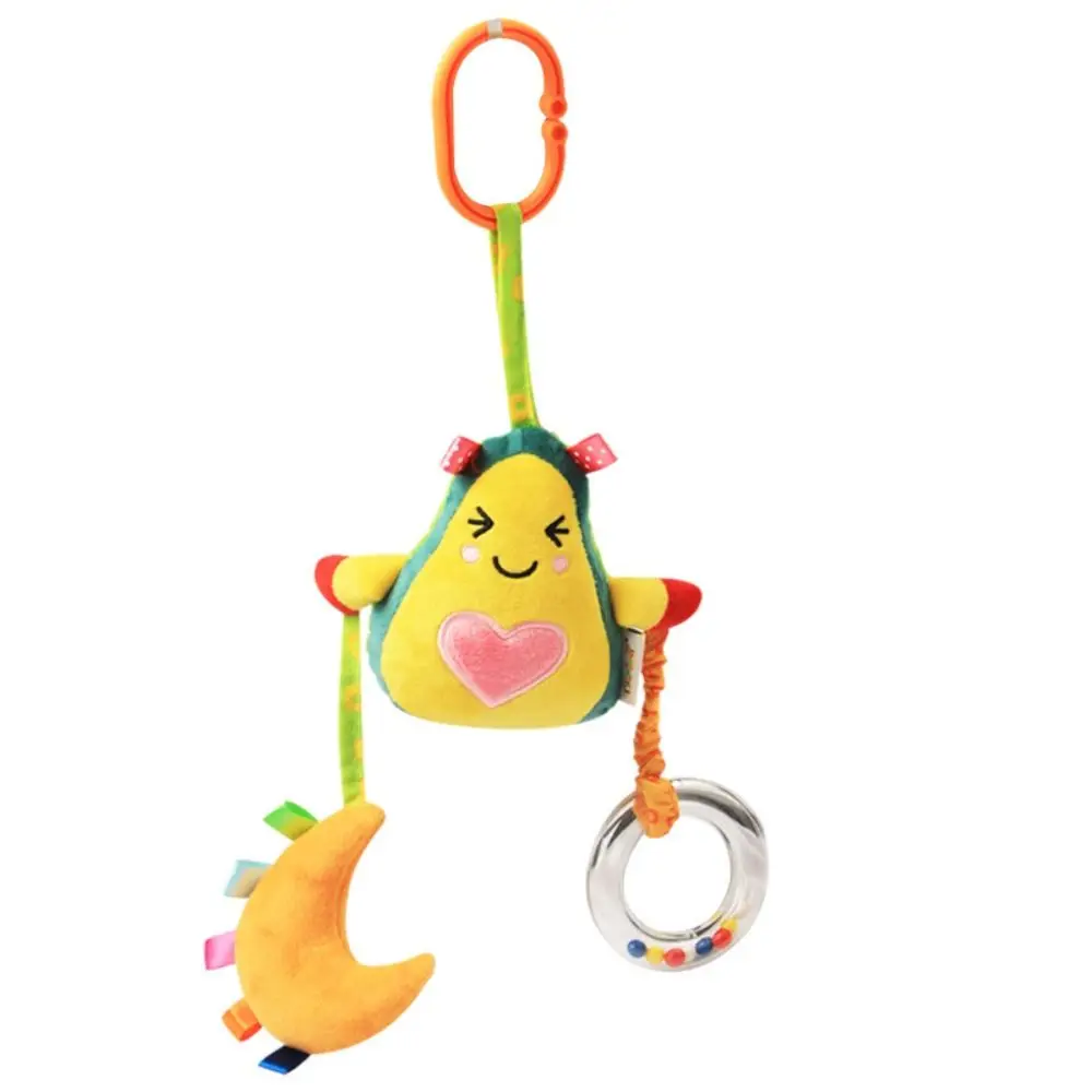 Carrinho de bebê de frutas pendurado pp algodão macio carrinho de cama pendurado brinquedos educação precoce berço pendurado sino