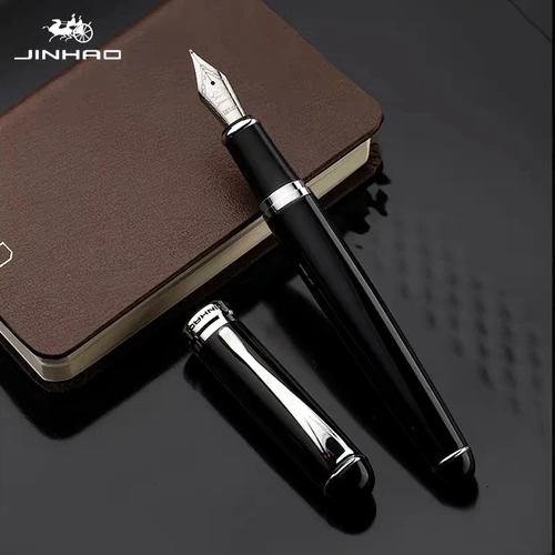 Imagen 2 del producto Jinhao-pluma estilográfica de caligrafía de negocios X750, exquisita y elegante pluma dorada de iridio, firma de oficina, regalos de escritura de lujo, papelería