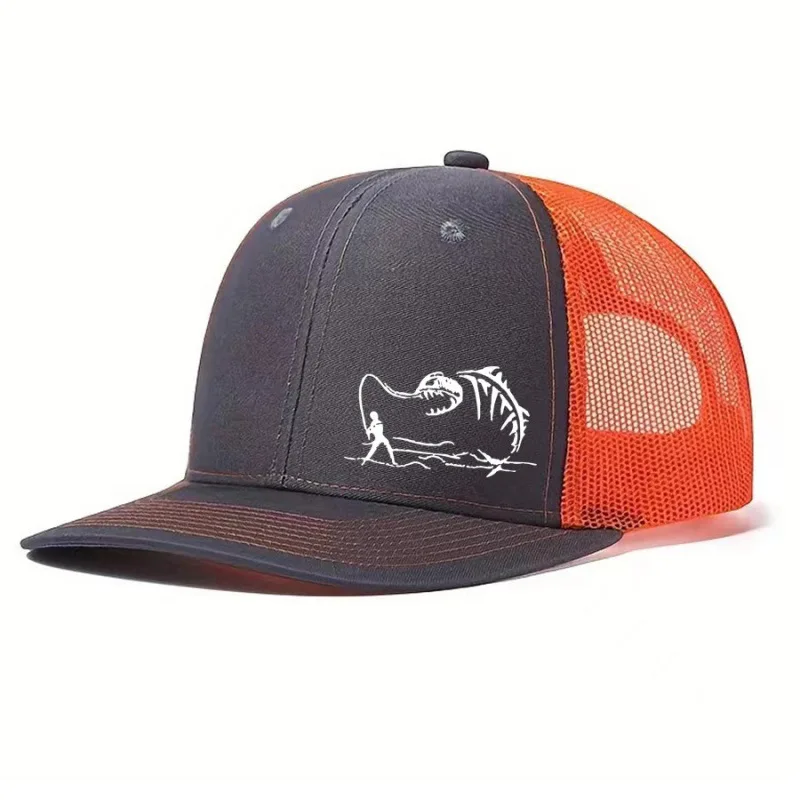 1 Stück Neue Modische Richardson Micro Curved Trucker Cap mit Angelmotiv, Atmungsaktive Sommer-Netzkappe, Baseball-Mütze für Outdoor-Aktivitäten, Gorras Hombre – Detail 7