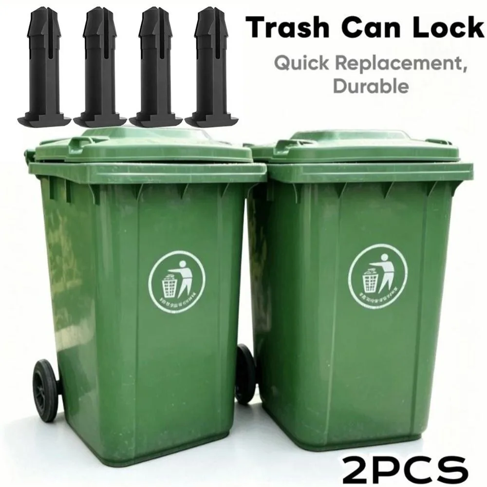 2Pcs Plastic Wheelie Bin Hinge Pin Hinge Component Heavy Duty Bin Lid Hinge Pin Replacement Part Chamfered Cut Face