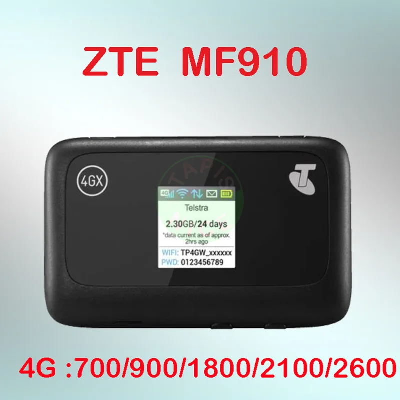 Unlocked ZTE MF910l band 28 4G WIFI Router mf910 4G mifi dongle Mobile Hotspot lte Router with sim card