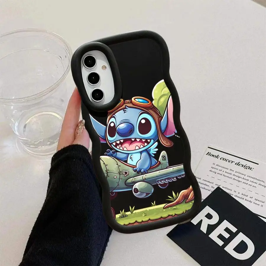 Funda de teléfono suave de dibujos animados de Disney Stitch para Samsung Galaxy A36 A21s A35 A34 A15 A16 A32 A11 A12 A23 A24 A14 A26 A25