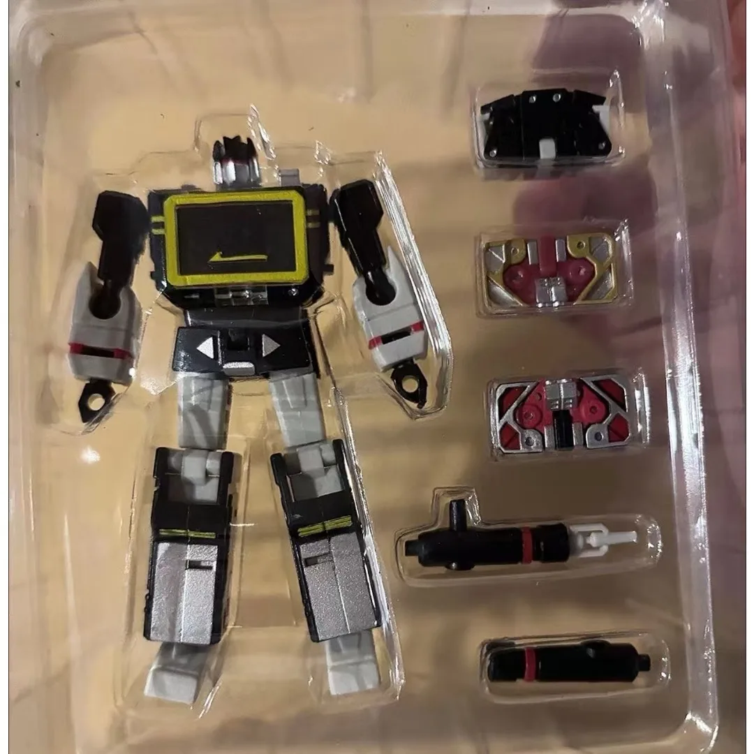 

Transformation Toy TUNER S The Evil PT-04B Black Soundwave PT04 Tape G1 Mini Pocket War PT03 Shockwave Action Figure Gift