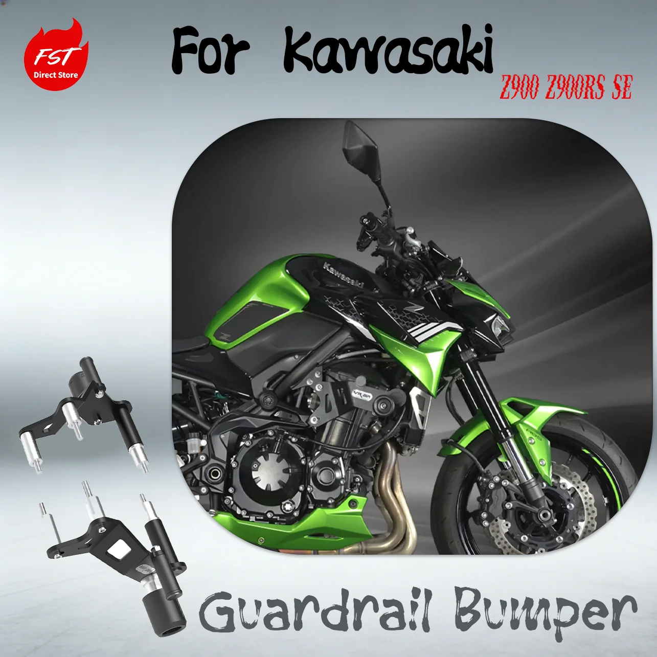 

Crash Bars Racing Bumper Anti-Fall Sliders Rod Protector for Kawasaki Z900 Z900RS SE Motorcycle Modified Accessories