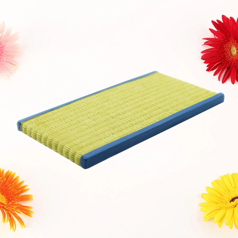 Tapete Redondo Miniatura Tatami para Decoração de Casa de Bonecas, Acessórios de Quarto Estilo Japonês, Suprimentos para Cenário de Brincadeira Infantil