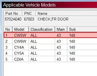 1 Piece Front or Middle Door Stopper for Outlander CW 5702A079 Door Hinge for Sedan Fortis Evo Check Strap for Lancer Cy Cz