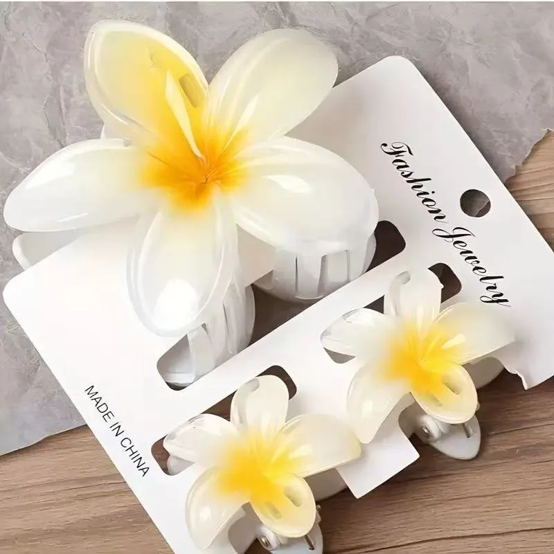 

Summer Acrylic Flower Hair Clip for Women Sweet Hairpins Hair Claws Crab Clamp Barrettes Girls Large Hair Accessories