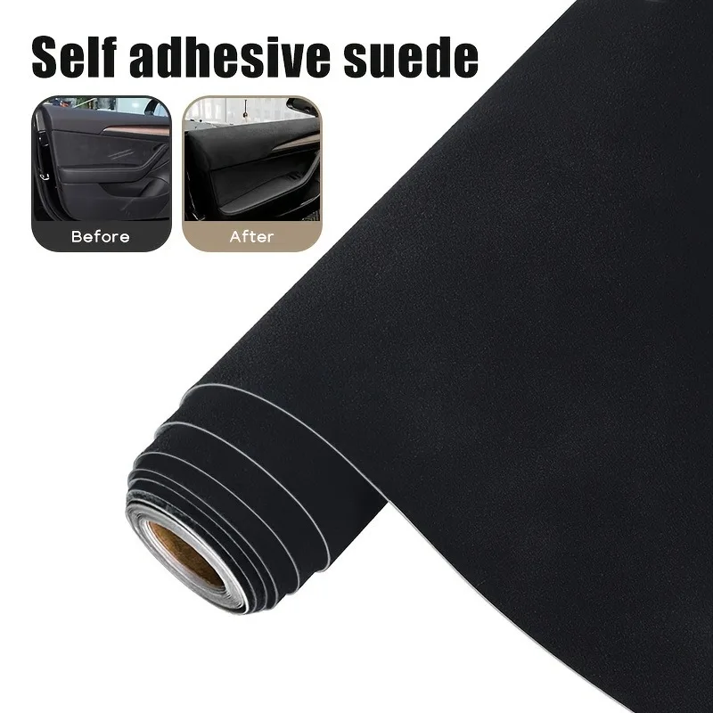 

Plush Surface Car Headliner Fabric Large Self-Adhesive Velvet Fabric Sheet Soft Suede for Car Interior Makeover Jewelry Boxes