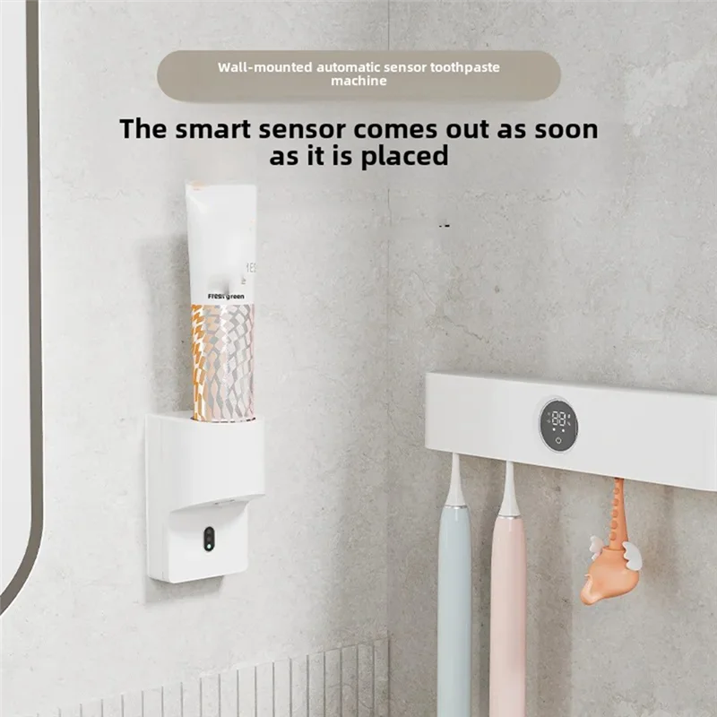 A61I Child-Friendly Electric Toothpaste Dispenser Automatic Sensing Applicator With Storage Rack For Care