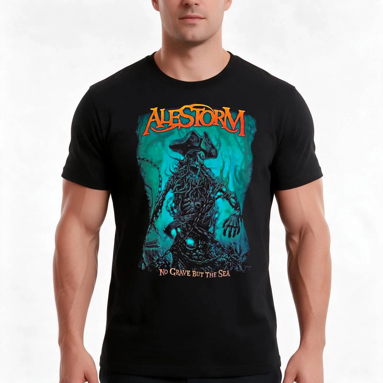 AleStorm - No grave but the sea T-Shirt Summer Casual Cotton Tee Oversized Streetwear Tops Vintage Graphic Print 100% Cotton