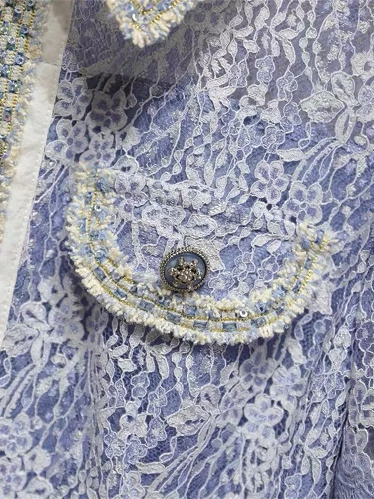 Женское кружевное платье на молнии, короткое платье с цветочным кружевом и оборками, в Корейском стиле