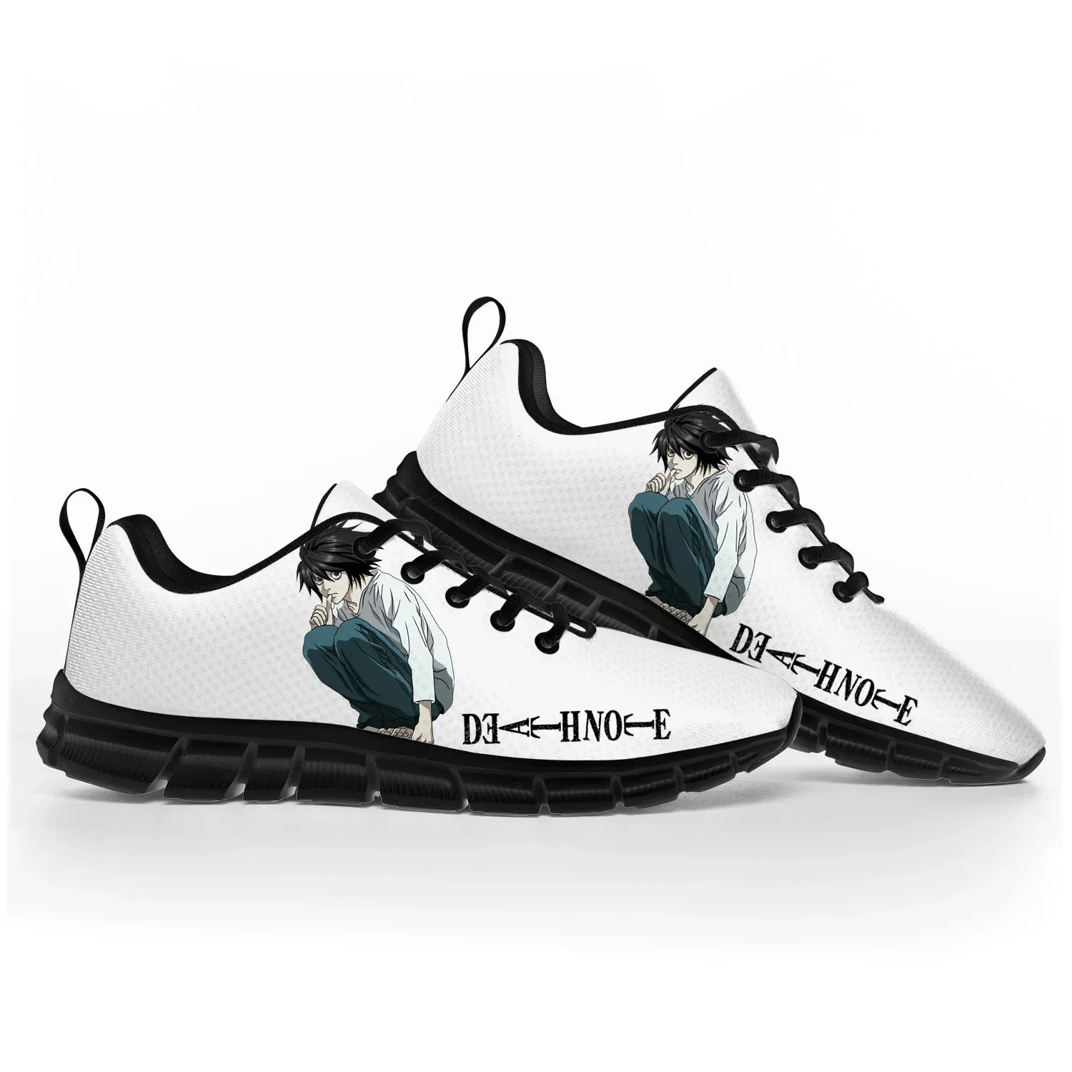 

Спортивная обувь Death Note Yagami Lawliet L, мужские, женские, подростковые кроссовки, повседневная обувь на заказ, высококачественная обувь для пар