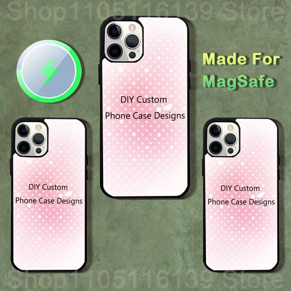 

DIY Custom Image Design Case For iPhone 17,16,15,14,13,12,11,Pro,Max,Plus,Mini,SE4,E Magnetic Magsafe Wireless Charging