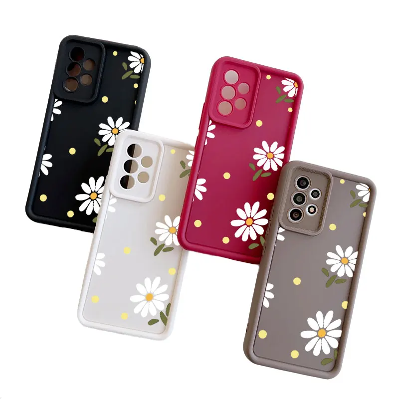 Flower Fasion All-inclusive Anti-drop Phone Case For Realme GT 7I 8 8I C2 C15 C20 C21 C21Y C31 C35 C53 C55 Soft Cover Coupe