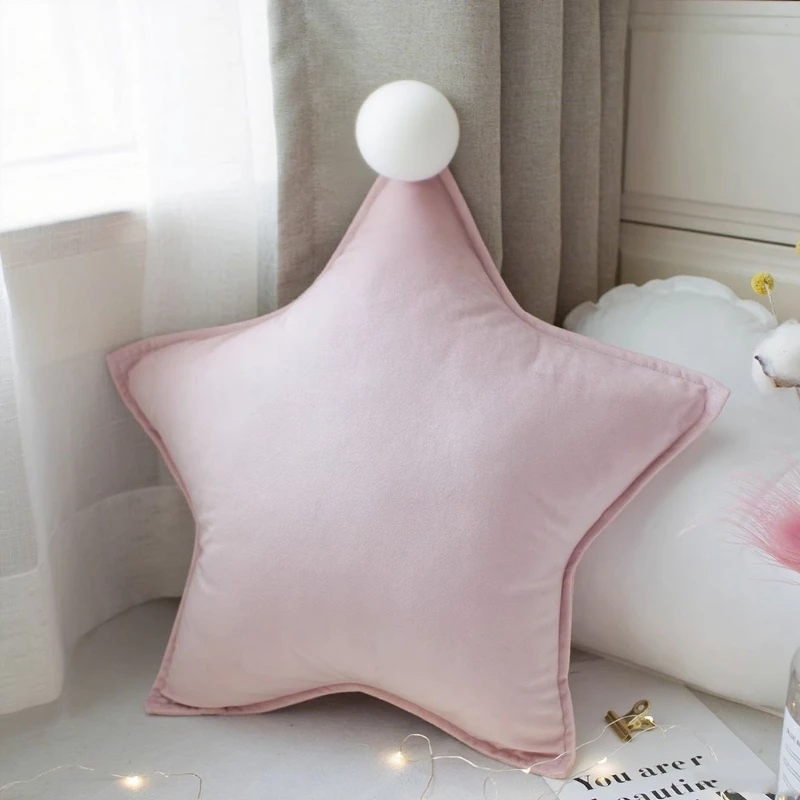 

Pink Cute Waist Protection Backrest Cushion Bed Office Napping Pillow Star Cushion Cushion