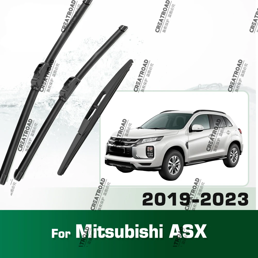 Für Mitsubishi ASX 2019-2023 2020 2021 2022 Scheibenwischer Vorne & Hinten Wischerblätter Windschutzscheibe Fensterbürsten 24"+21"+10"